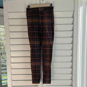 We The Free Men's Chinos in Navy and Orange Plaid